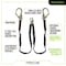 Frontline Combat Twin Leg 6' Rebar Hook Lanyard with Internal Shock Absorber LIS62R - alternate 2